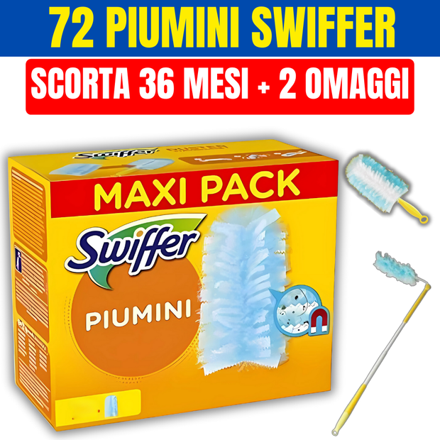 Swiffer Duster + 72 Pezzi + 2 OMAGGI