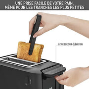 Tefal Includeo Grille-pain 2 fentes, Pinces Magnétiques, Grandes commandes, 7 niveaux de dorage, Tiroir ramasse-miettes amovible, Fonction surélévation