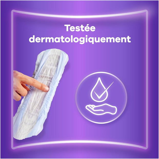 Always Discreet, 64 Serviettes Hygiéniques Incontinence Femme, Long plus 5 Gouttes, Protection Absorbante pour Fuites Urinaires Importantes, Pack 1 Mois