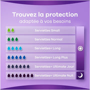 Always Discreet, 64 Serviettes Hygiéniques Incontinence Femme, Long plus 5 Gouttes, Protection Absorbante pour Fuites Urinaires Importantes, Pack 1 Mois