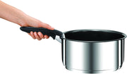 Tefal Ingenio Preference On L898S3 - Set di 3 casseruole, manico rimovibile, adatto al forno fino a 250 °C, senza manico, adatto per tutti i piani cottura, a induzione, in acciaio inox, 16/18/20 cm