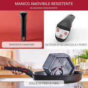 (mettere apposto Lagostina Ingenio Inox Set di Pentole e Padelle in Acciaio Inox, 20 Pezzi, Adatto ad Induzione, Batteria di Pentole con 3 Casseruole, 3 Padelle, Tegame,6 Coperchi, 5 Utensili Cucina,2 Manici Amovibili