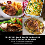 ( Da sisteamre )NINJA Foodi FlexDrawer Air Fryer, Dual Zone Avec Séparateur Amovible, Grand Tiroir de 10.4 L, 7-en-1, Double Zone, Pièces Antiadhésives Compatibles Au Lave-Vaisselle, Noir & Cuivre,