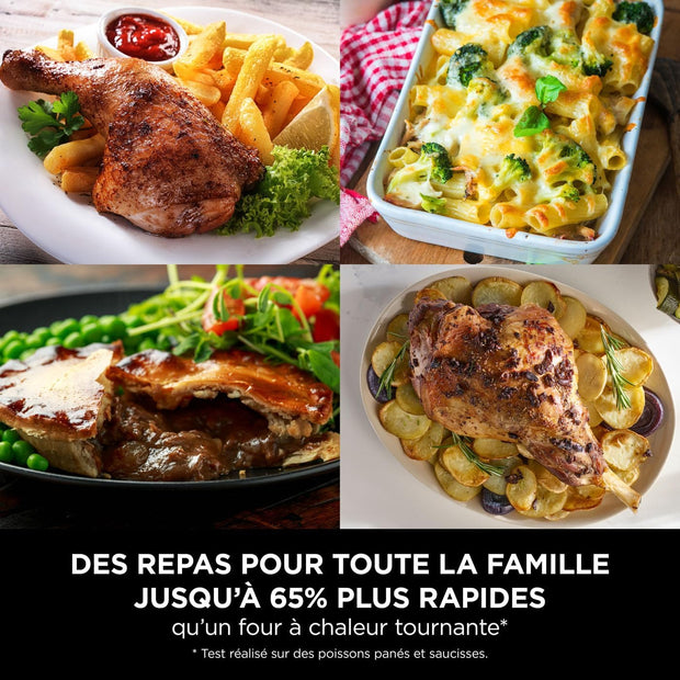( Da sisteamre )NINJA Foodi FlexDrawer Air Fryer, Dual Zone Avec Séparateur Amovible, Grand Tiroir de 10.4 L, 7-en-1, Double Zone, Pièces Antiadhésives Compatibles Au Lave-Vaisselle, Noir & Cuivre,