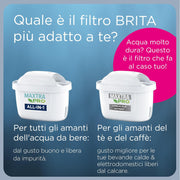 BRITA Caraffa filtrante acqua Marella Blu (2.4L) incl. 6 x filtri