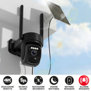 La Telecamera Solare WiFi 4K con Allarme integrato installabile Ovunque in 5 minuti